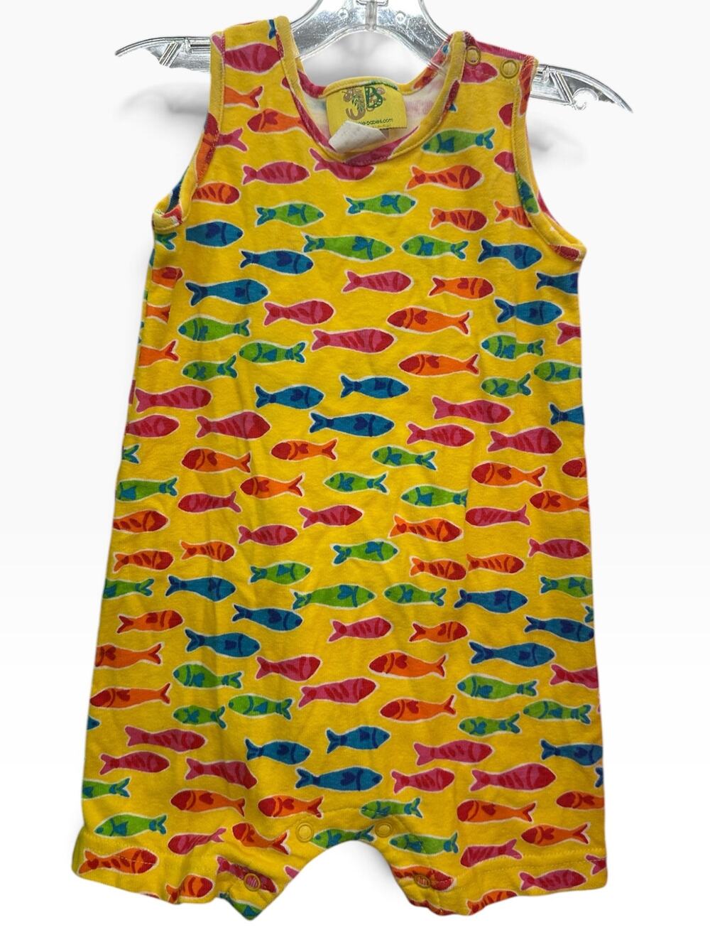 Fish Romper AOP 100% Cotton 6/9M